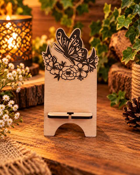 Soporte móvil Mariposa Flores